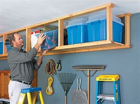 overhead garage storage diy ideas.